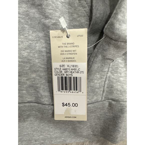 Adidas BOYS BUNDLE - 2 Boys Sweatshirt Hoodies (XL) & T-Shirt Large - Picture 8 of 14